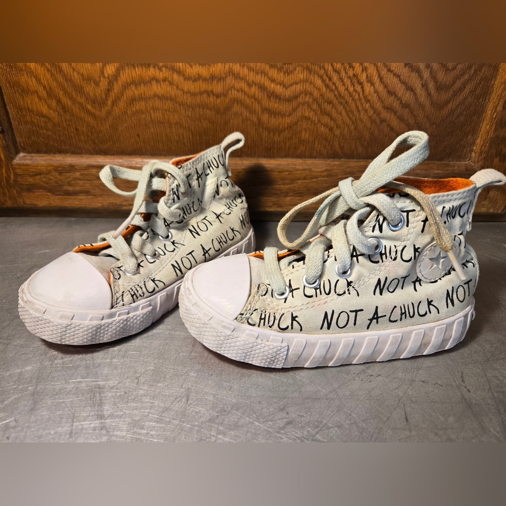 Converse Not A Chuck High Tops Toddler In White And Orange